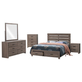 Brantford 5-piece Eastern King Bedroom Set Barrel Oak
